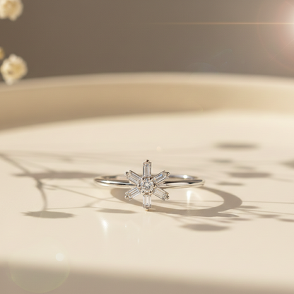 Vedika Silver Ring for Women