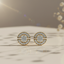 Load image into Gallery viewer, Moon studded earrings