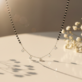 Silver star mangalsutra