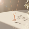 Rose Gold Tri Petal Pendant