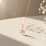 Rose Gold Tri Petal Pendant