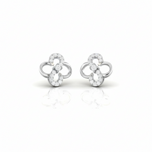 Load image into Gallery viewer, Infinity Floral Rose Gold Sterling Silver Earrings for Women