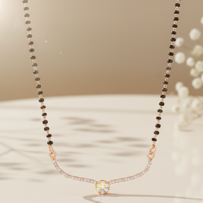Rose Gold  eternal love mangalsutra