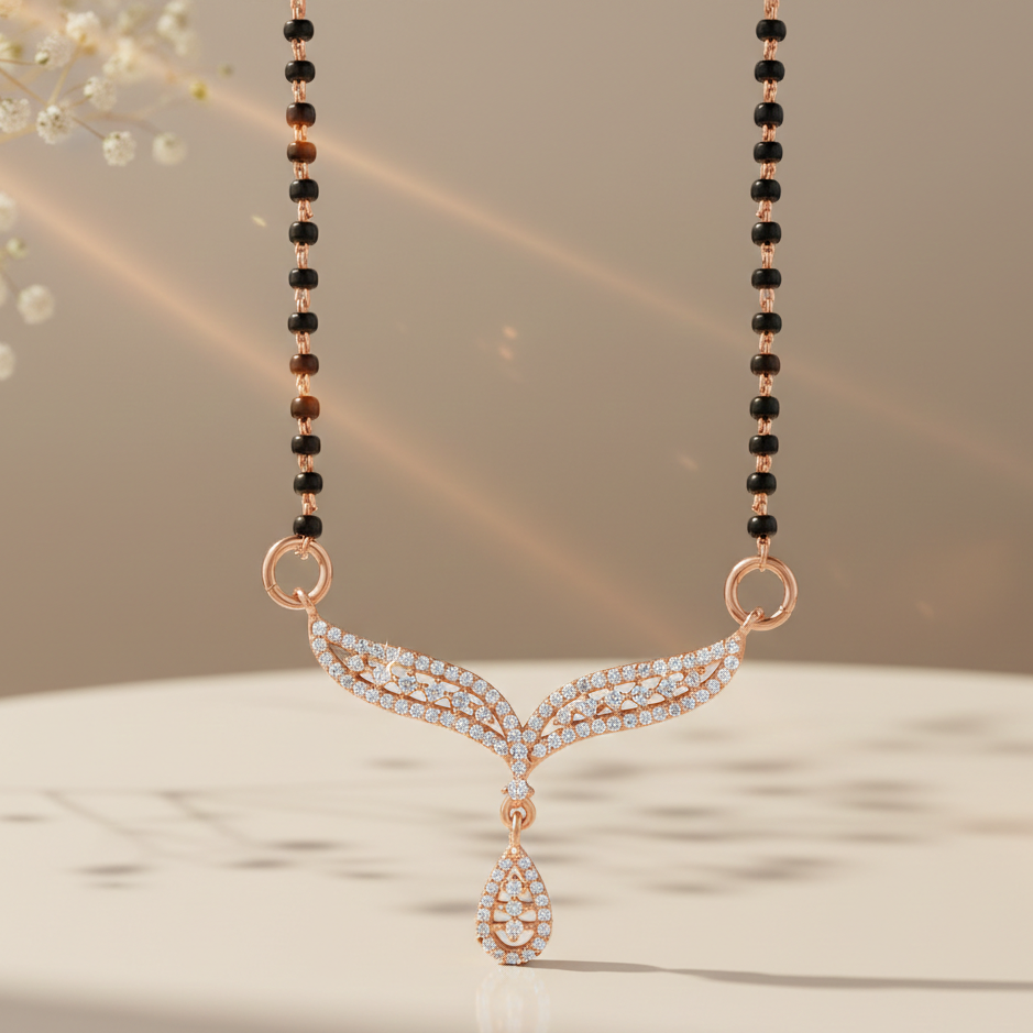 Rose Gold Jyot Mangalsutra