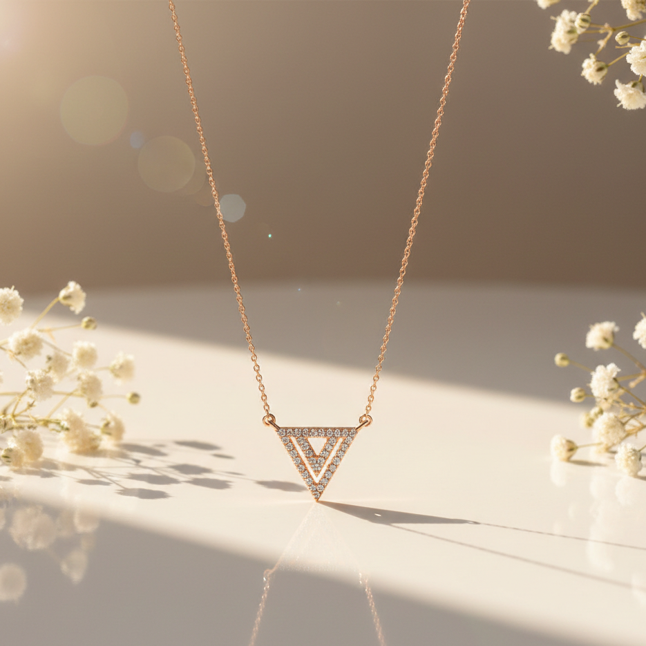Camila rose gold pendant