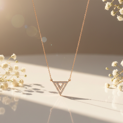 Camila rose gold pendant
