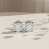 Round 1ct Solitaire Studs for her