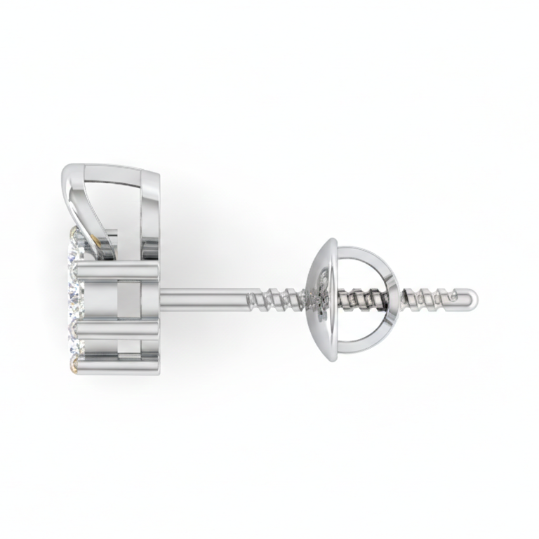 Dainty Floral Sterling Silver Earrings for Women
