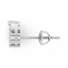 Load image into Gallery viewer, Dainty Floral Sterling Silver Earrings for Women