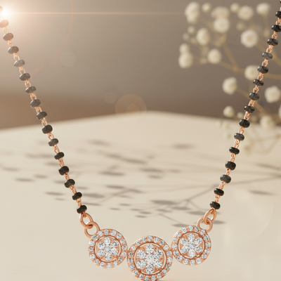 Silver Trinity mangalsutra
