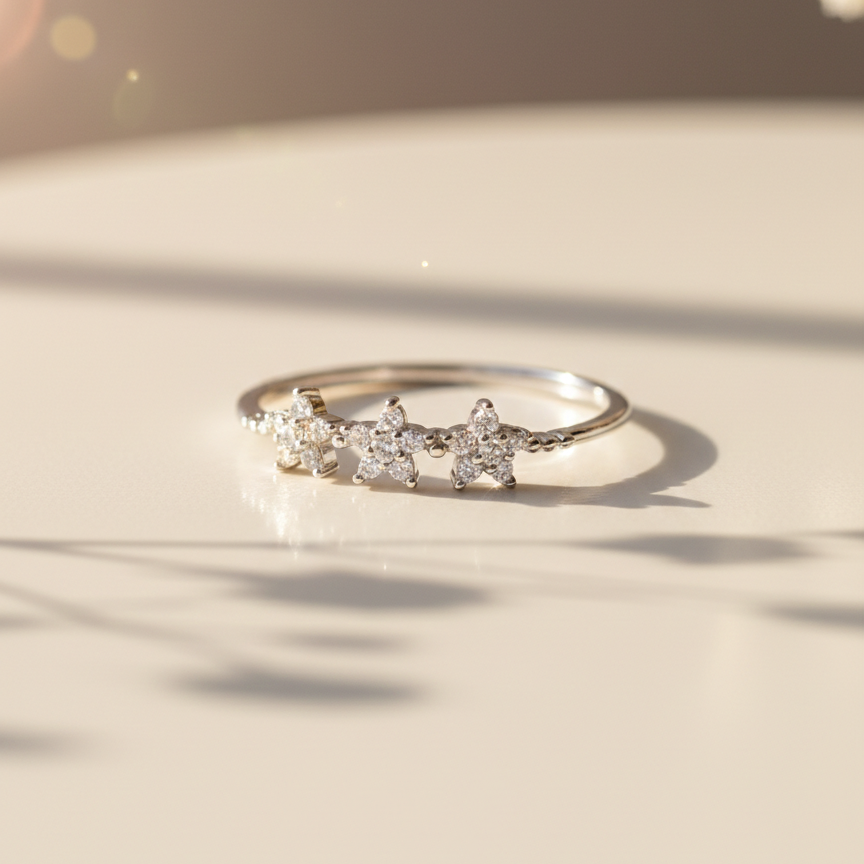 Amulya Silver Ring for Women