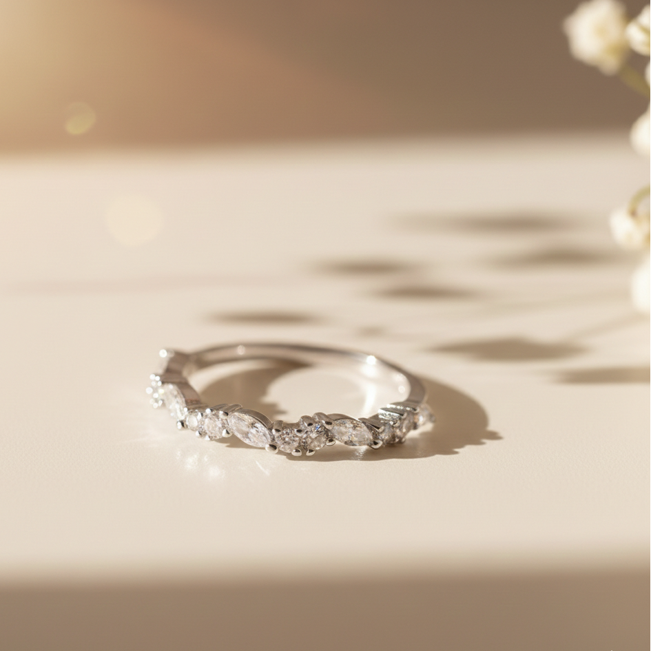 Lipika Silver Ring for Women