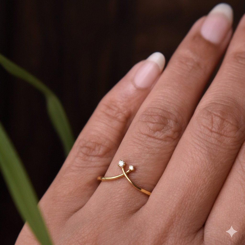 Manvi Silver Ring for Women