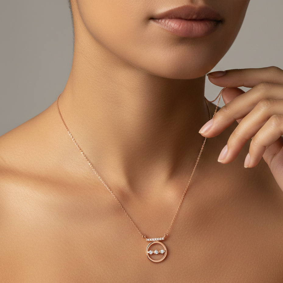 Princess Rose gold Necklace