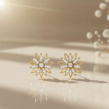 Load image into Gallery viewer, Radiant Bloom Sterling Silver Earrings for Women