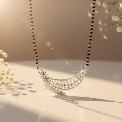 Silver Leaf Mangalsutra