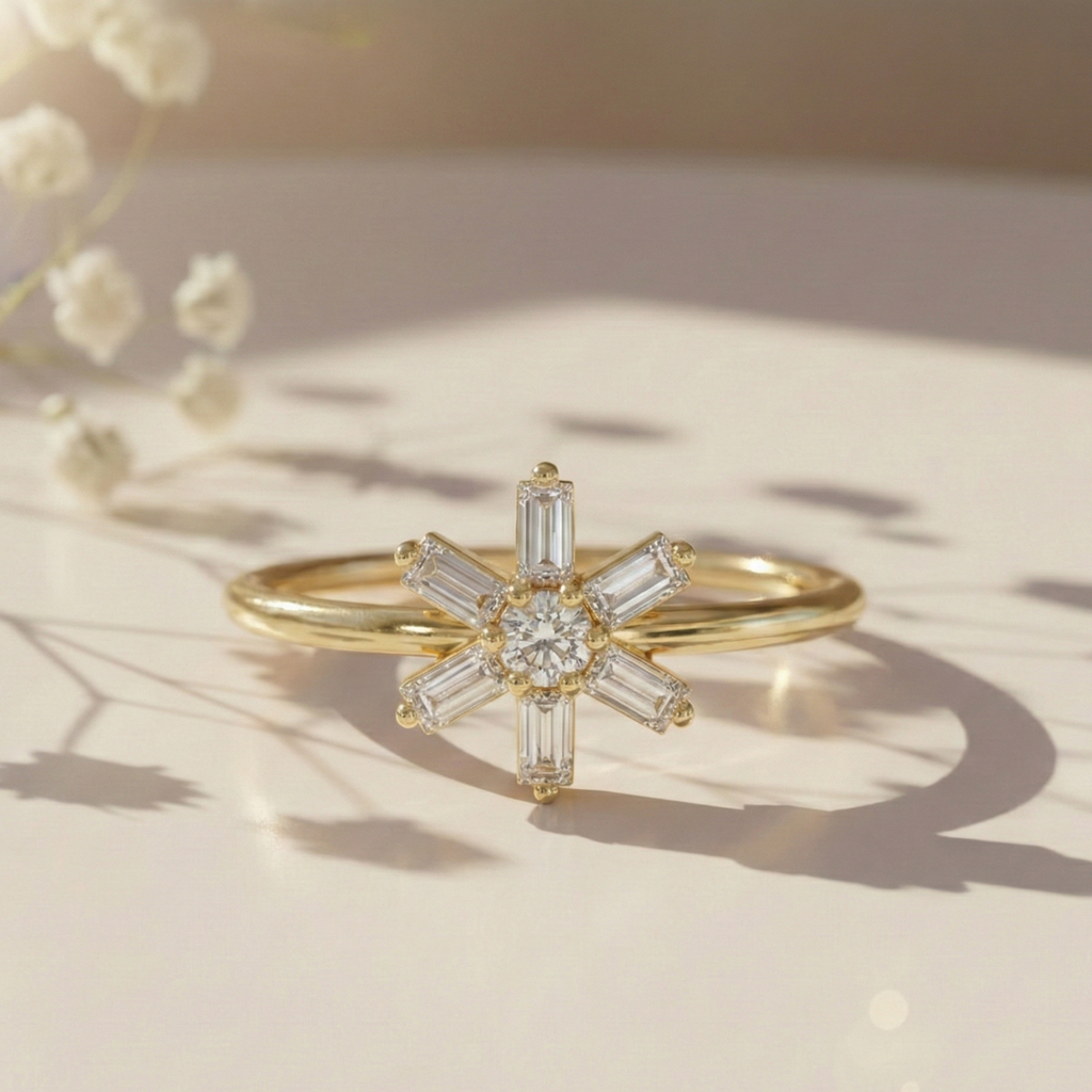 Vedika Silver Ring for Women