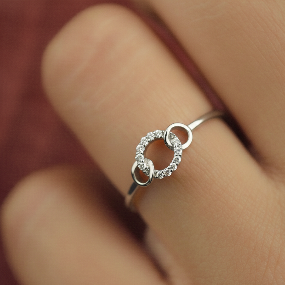 Ishwari Silver Ring for Women