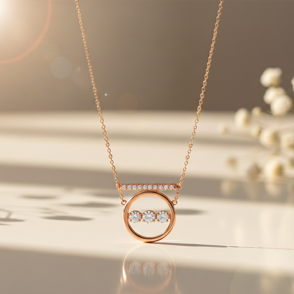 Princess Rose gold Necklace