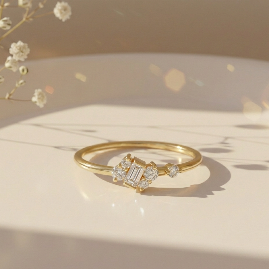 Kshama Silver Ring for Women