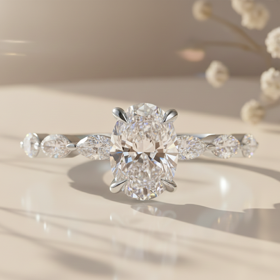 Hridya Silver Ring for Women