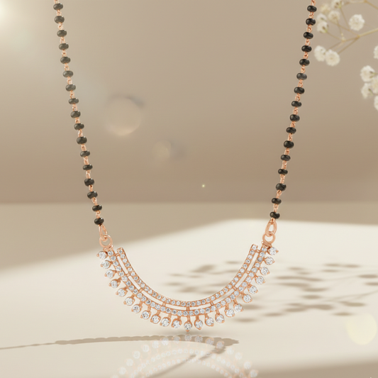 Rose Gold Traditional Mangalsutra