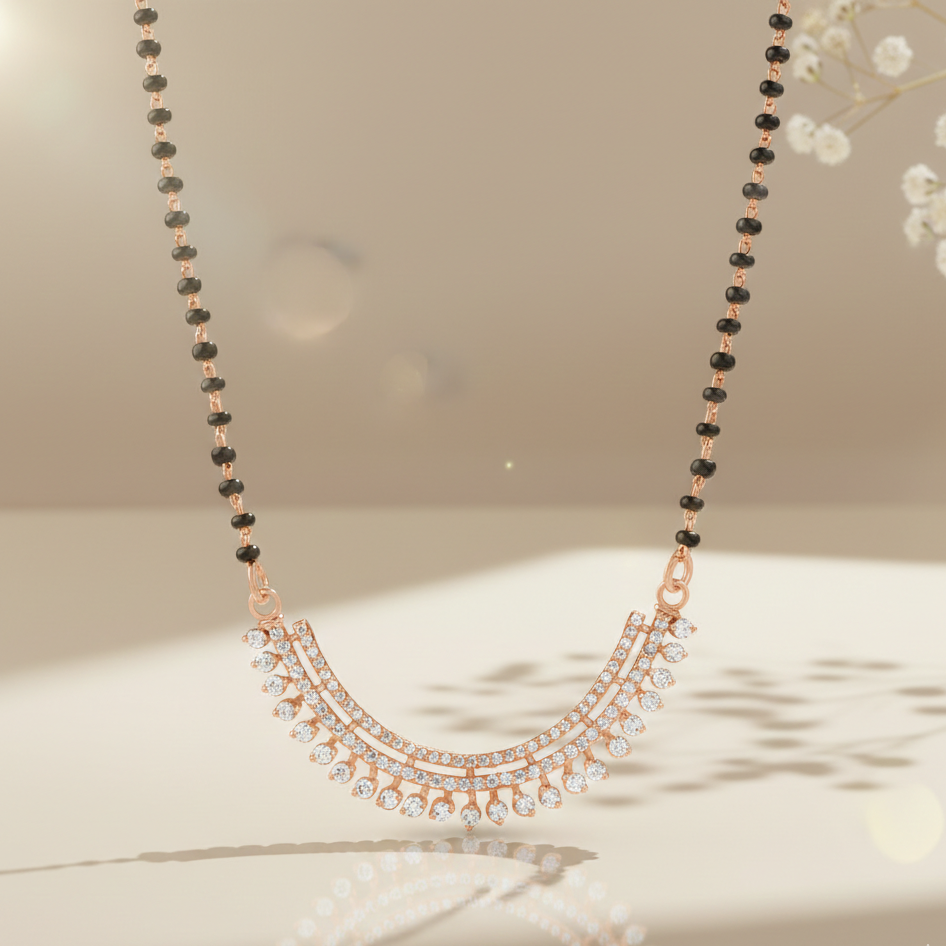 Rose Gold Traditional Mangalsutra