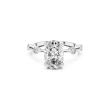 Load image into Gallery viewer, 2CT OVAL MOISSANITE Diamond ring with a white background