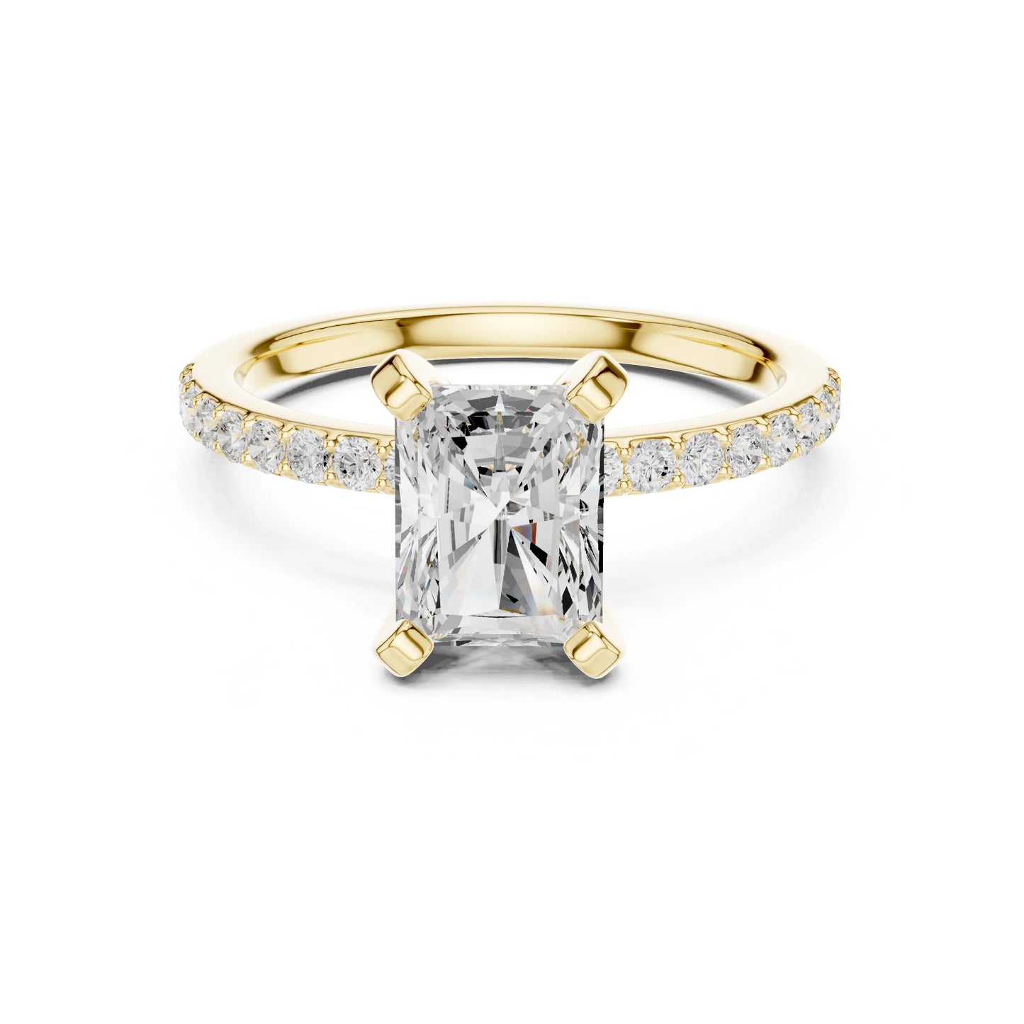 Niharika 2ct Radiant Moissanite Solitaire Diamond Ring for her