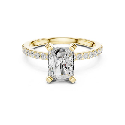 Niharika 2ct Radiant Moissanite Solitaire Diamond Ring for her