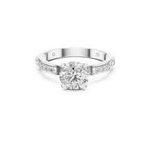 Load image into Gallery viewer, Moissanite Diamond ring with a white background