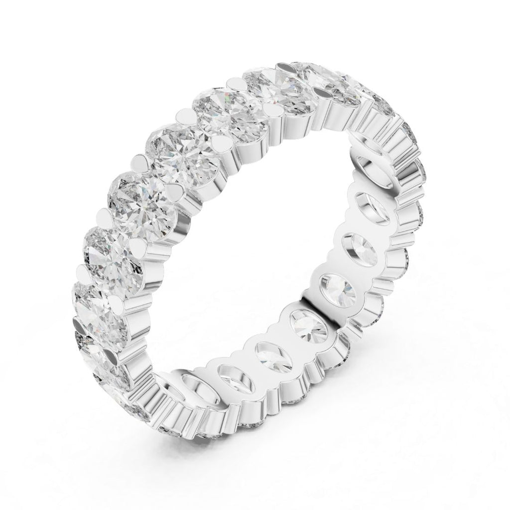 moissanite Diamond ring with a white background