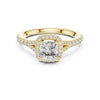 Prisha 1ct Cushion Moissanite Solitaire Diamond Ring for her
