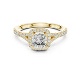 Prisha 1ct Cushion Moissanite Solitaire Diamond Ring for her