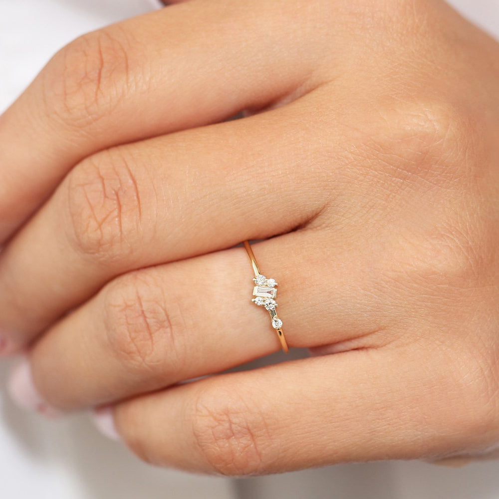 Hridya Silver Ring for Women