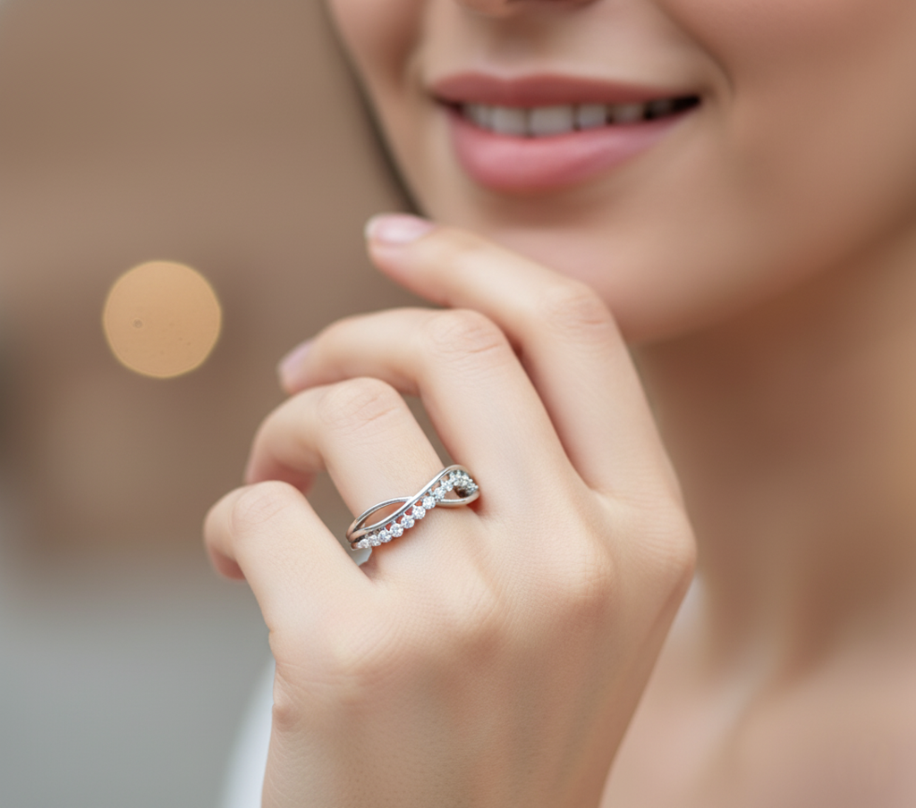 Trisha Silver Ring for Women