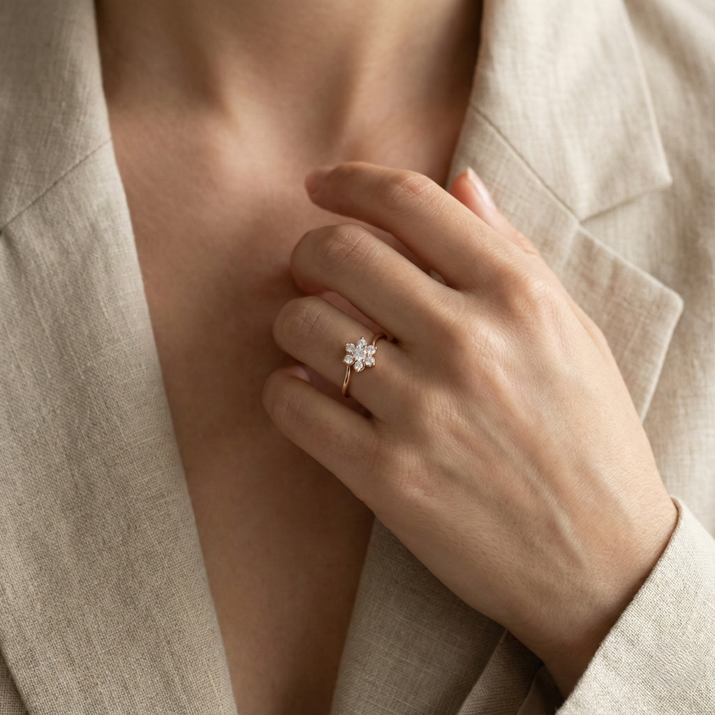 Nakshatra Silver Ring for Women