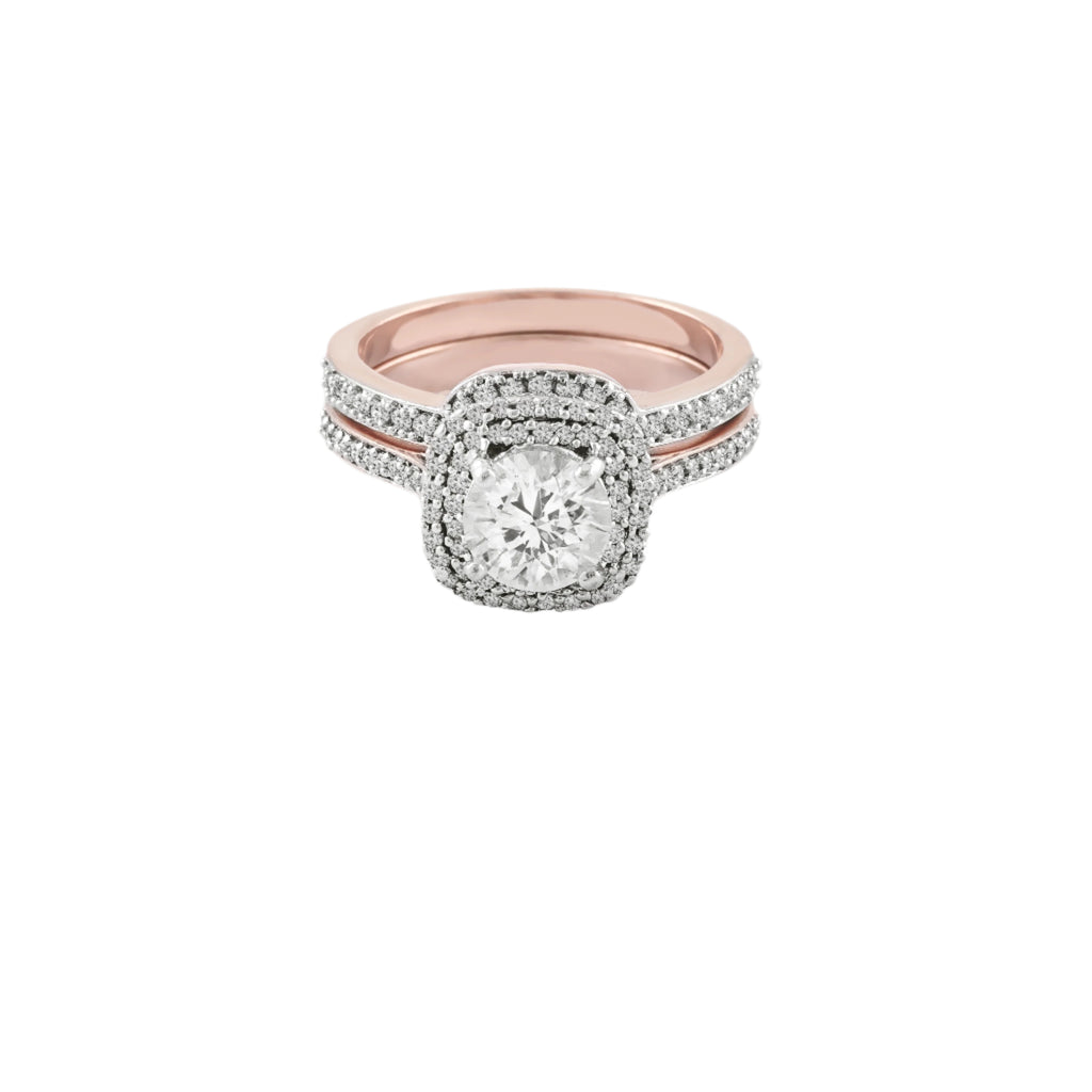 Leora Diamond Silver Stack Ring for Women