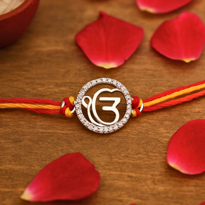Ek Onkar Silver Rakhi