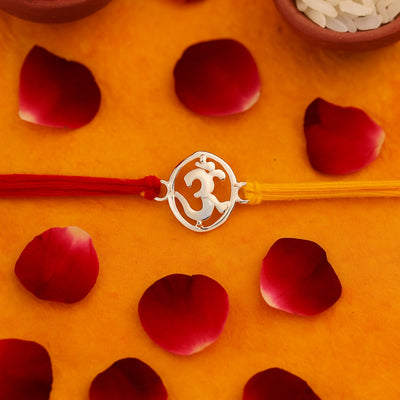 O- OM Silver Rakhi