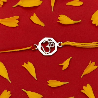OC- OM Silver Rakhi
