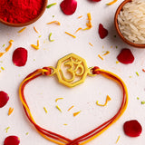 OC- OM Silver Rakhi