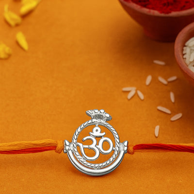 Fil- OM Silver Rakhi