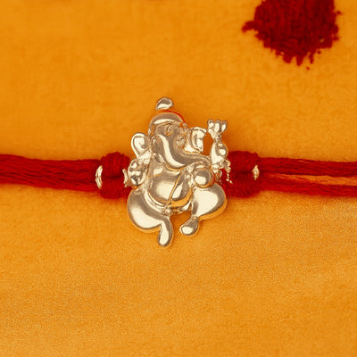 PL- Ganeshji Silver Rakhi