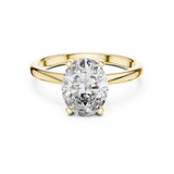 Riya 2ct Oval Moissanite Solitaire Diamond Ring for her