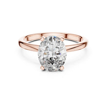 Load image into Gallery viewer, Riya 2ct Oval Moissanite Solitaire Diamond Ring for her