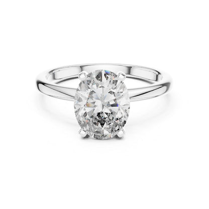 moissanite Diamond ring on a white background
