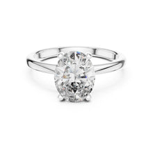 Load image into Gallery viewer, moissanite Diamond ring on a white background