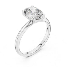Load image into Gallery viewer, moissanite Diamond ring with a white background