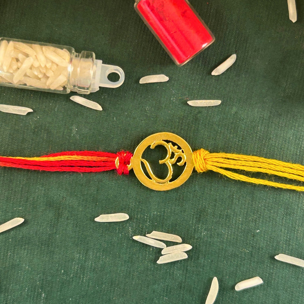 OM Silver Rakhi 